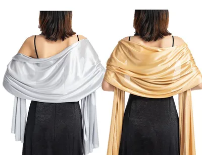 Produktbild von Modeschal 2 Stück Damen Shawl für Brautkleider Abendkleider