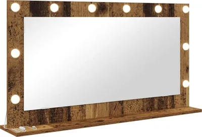 Obrázek produktu pro vidaXL Obdélníkové zrcadlo s umyvadlem z regenerovaného dřeva 100 x 55 x 18 cm