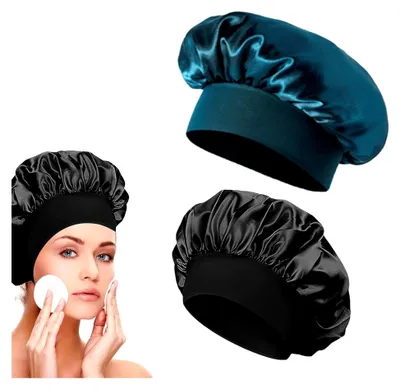 Produktbild von Silk Cap, Satin Bonnet, Silk Hair Wrap For Sleeping, Soft And Comfortable Silk Sleep Cap
