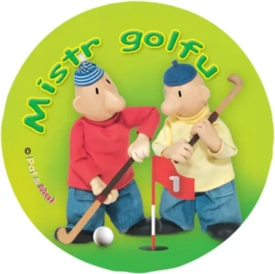Produktbild von Abzeichen "Placka PAM MISTR GOLFU", Durchmesser 44 mm