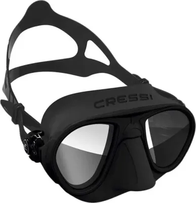 Produktbild von Cressi Calibro Mirror Speerfischen Maske Schwarz  Schwarz One Size