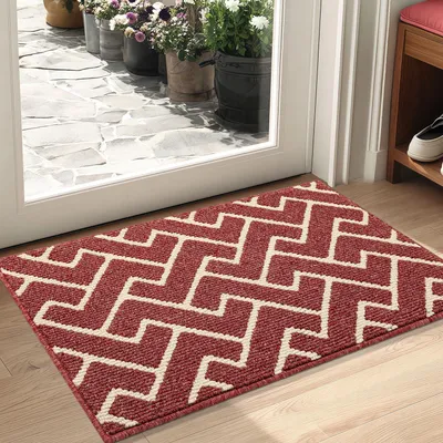 Obrázek produktu pro Podlahová rohož na zachytávání nečistot, 50x80 cm, červená, voděodolná, pro vnitřní i venkovní použití