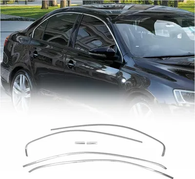 Produktbild von OMAC Zier- / Schutzleiste Türscheibe Fensterleiste 7540146U Fenster Ein-/Anbau für VW Jetta IV (162, 163, AV3, AV2) Edelstahl für VW Jetta