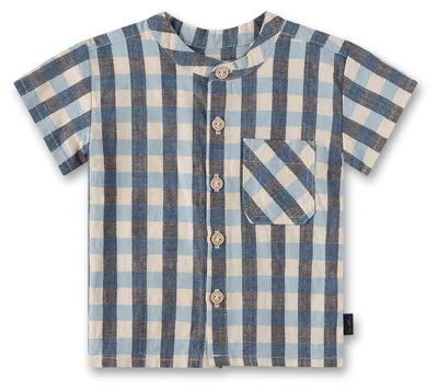 Produktbild von Sanetta Fiftyseven Jungen-Hemd kurzarm beige kariert 62