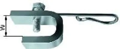 Produktbild von Festspannklammer 2149-ZN, 16 mm Maulweite