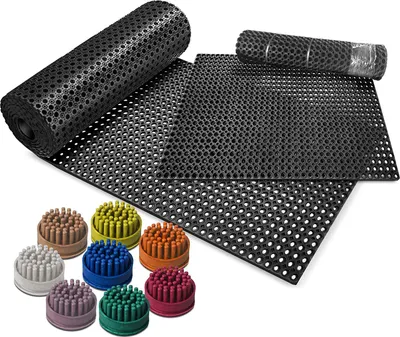 Immagine prodotto di Inserti a spazzola per tappetino in gomma ad anello ottagonale Eccellente potere pulente Set di 10 spazzole viola
