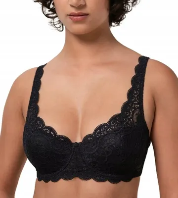Produktbild von Triumph Amourette 300, Weicher Becher, Schwarz, Muster, Weiblich, Blumenmuster, Rücken