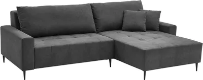 Produktbild von Ecksofa - 255 x 180 cm - Dunkelgrau - Mikrofaser - elektr. Sitztiefenverstellung