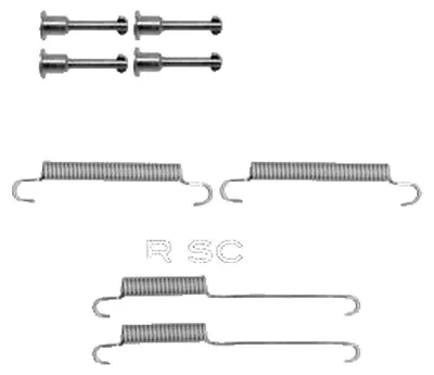 Image de Jeu d'accessoires, mâchoires de frein de stationnement