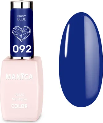 Obrázek produktu pro Manica LED/UV hybridní lak na nehty 10 ml – námořnická modrá – 092