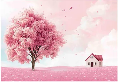 Produktbild von Fototapete Kinderzimmer Mädchen Baum - 400x280 cm - inklusive kleister - Vlies Tapete Kinder - Vliestapete Modern Wandtapete - Kindertapete
