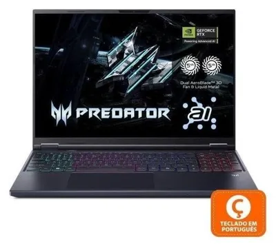 Produktbild von Acer Predator Helios Neo 16 AI PHN16-73-95W4 Intel Core Ultra 9 275HX/32GB DDR5/1TB SSD/RTX 5070 Ti/16'' (PT)