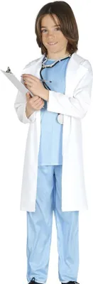 Produktbild von Doktor Kostüm mit Arztkittel Gr. 98-146, Größe:110/116