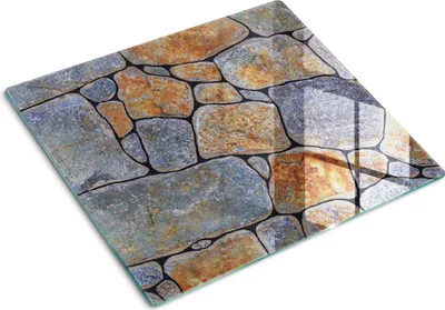 Imagen del producto de Cubierta para placa de cocina – Cubierta para placa de inducción – Placa de protección de vidrio – 60x52 cm – Placas de protección de vidrio para cocina – Vidrio templado – Piedras