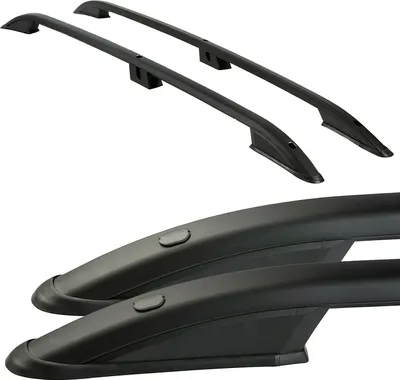 Produktbild von VW T5 T6 T6.1 kurzer Radstand L1 2003 kompatible Dachrelinge (L1) in Schwarz