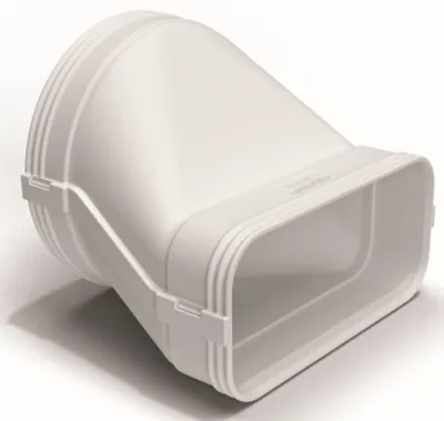 Obrázek produktu pro Plochý kanál 175 × 80 mm na Ø 125 mm – přechodová přípojka pro digestoř