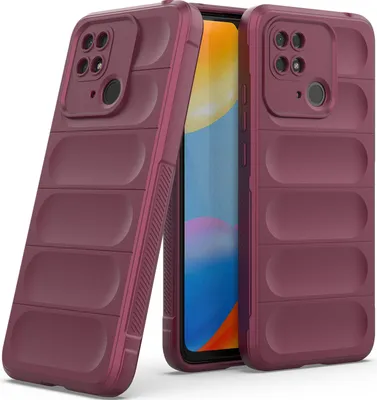 Produktbild von Redmi 10C Hülle, Weich TPU Silikon Stossfest Anti-rutsch Schutzhülle für Xiaomi Redmi 10C bordeaux