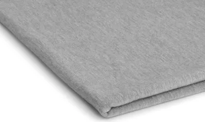 Produktbild von French Terry Stoff, Strickwaren Hellgraue Melange 50 x 180 cm
