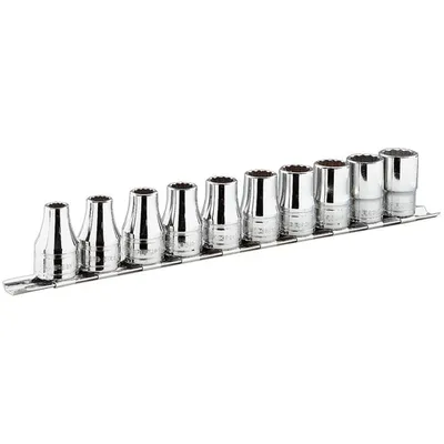 Produktbild von Steckschlüssel-Set 11tlg. 6kt 1/4Zoll