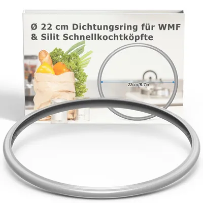 Produktbild von Dichtungsring für Schnellkochtopf - Silikon-Ersatzdichtung - für 3L 4,5L 6,5L 8,5L Töpfe - Ø 22 cm