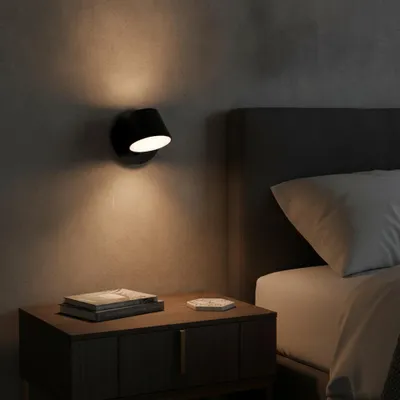 Productafbeelding van Wandlamp Amadeo design zwart, AI-gegenereerde afbeelding
