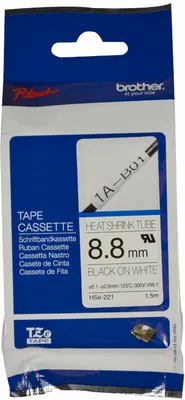 Produktbild von Brother HSE-221 Etiketten erstellendes Band TZe