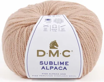 Zdjęcie produktu dla DMC Sublime Alpaca – wysokiej jakości włóczka składająca się w 50% z alpaki i w 50% z wełny z Highlands (kolor 411)