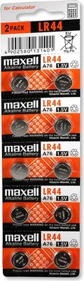 Produktbild von Knoflíková mikro alkalická baterie LR-44 /AG13/ 2 kusy 1,55V v balení MAXELL