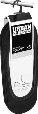 Image de Urban Classics TB1644 | Invisible Socks 5-Pack - Farbe: Black - Größe: 47-50