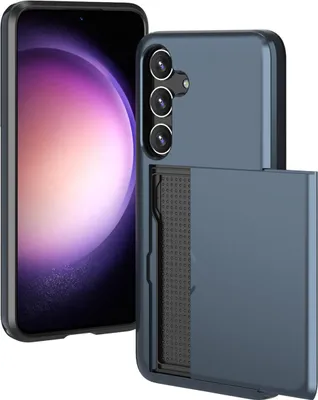 Image de imoshion Coque arrière avec porte-cartes pour le Samsung Galaxy S24 Plus - Bleu foncé