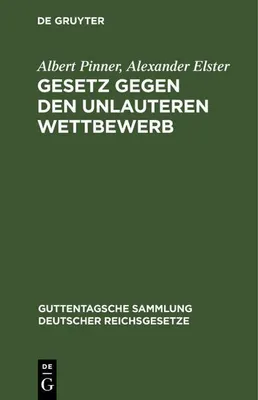 Produktbild von Gesetz gegen den unlauteren Wettbewerb