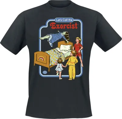 Produktbild von Steven Rhodes T-Shirt Herren Let´s Call The Exorcist schwarz L