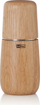 Produktbild von AdHoc MP722 Salzmühle oder Pfeffermühle Yono 12,7cm, Edelstahl | Eiche hell