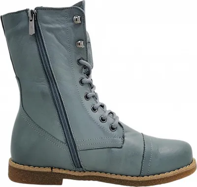Imagen del producto de Andrea Conti. Botas de cordones para mujer, con cremallera, color gris, para uso casual