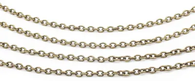 Produktbild von Vintageparts 2 m Gliederkette oval antik bronze 3x2 mm