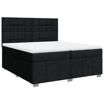 Produktbild von vidaXL Boxspringbett mit Matratze Schwarz 200x200 cm Stoff