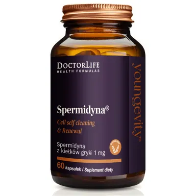 Produktbild von Doctor Life Spermidyna, wspierający zdrowie komórkowe, 60 kapsułek