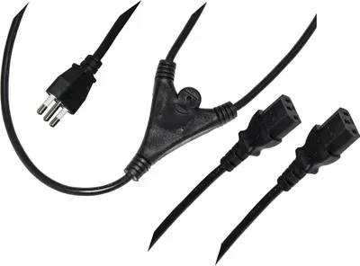 Image de LINK LKITX2 câble électrique Noir 1,7 m Coupleur 2 x C13