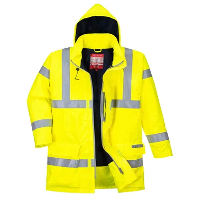 Produktbild von Portwest S778 Wasserdichte Multisafe Warnschutz Jacke, antistatisch und flammhemmend Yellow Gr. XL