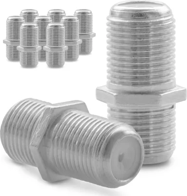 Produktbild von F-Verbinder Antennen Kabel 10x Verlängerung Sat Buchse Adapter Kupplung Koaxial