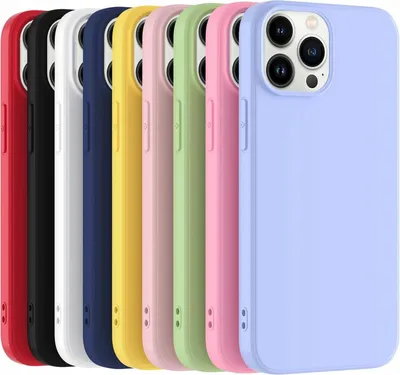 Immagine prodotto di CUSTODIA IN SILICONE PER IPHONE 13 PRO MAX 9 pezzi