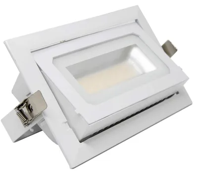 LED-Einbauspot 40 W rechteckig dimmbar CCT 4800 Lumen Aluminium weiß