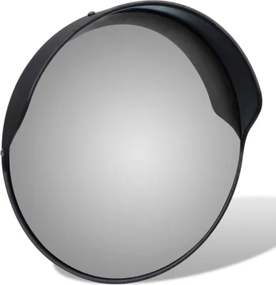 Obrázok produktu pre vidaXL Dopravné zrkadlo Convex PC Plastic Black 30 cm Outdoor