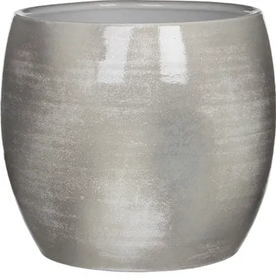 Produktbild von Mica Decorations Lester Blumentopf - H26 x Ø28 cm - Terrakotta - Hellgrau