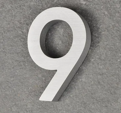 Produktbild von Hausnummer Haustürnummer Aluminium Scala Nr. 9
