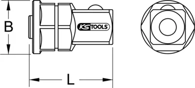 Obrázek produktu pro KS TOOLS GEARplus Nástrčný adaptér, 3/8'x1/2' ( 503.4264 )