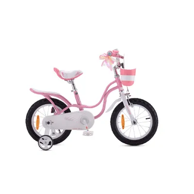 Produktbild von Royal Baby Little Swan Kinderfahrrad Mädchen Fahrrad Stützräder 16 Zoll ab 4-10 Jahre Rosa Kinder Fahrrad