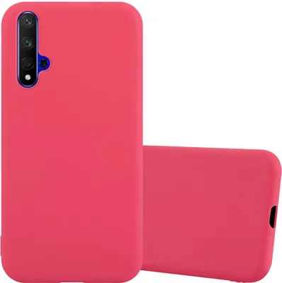 Immagine prodotto di Custodia Cadorabo per Honor 20 / 20S / Huawei NOVA 5T custodia protettiva in rosso custodia del telefono cellulare TPU custodia in silicone copertura