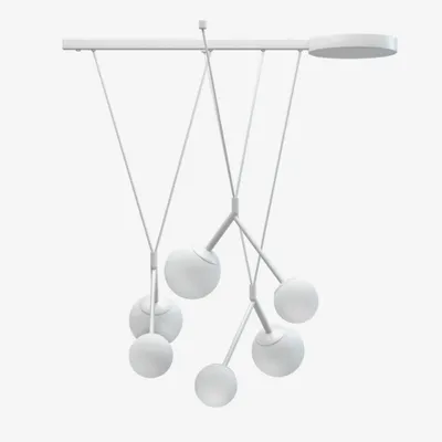 Produktbild von LUCIS Pendelleuchte ZED 27,2 W LED 3000 K Glas schwarz opal ZL3.L1.Z80.61M DALI2 DALI