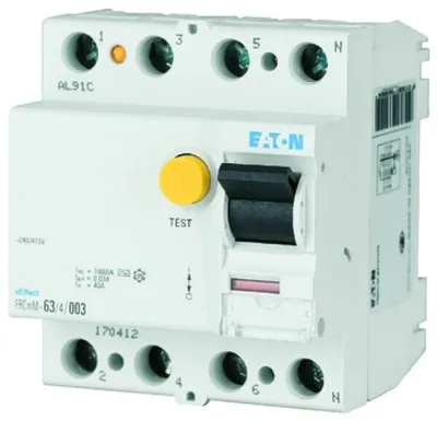 Produktbild von Eaton FEHLERSTROMSCHUTZSCHALTER (FRCMM-25/4/003-G/A)